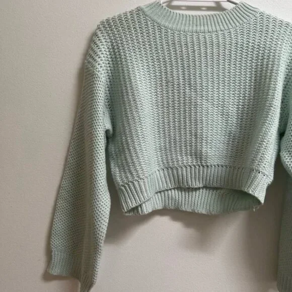Zara Cropped Knit Sweater S - Picture 3 of 5